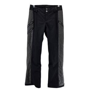 Obermeyer Resort Harlow Ski‎ Pants Womens 4 Black Gray Snow Snowboarding Outdoor